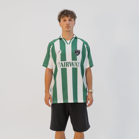 Performance Polo Stripe - Green